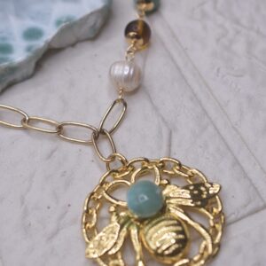 Collar Gold Bee