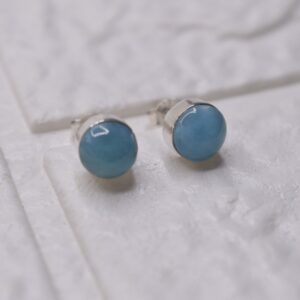 Aretes Larimar y Plata